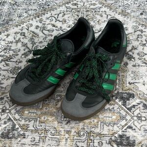 adidas Low-Top Sneakers in Black and Green